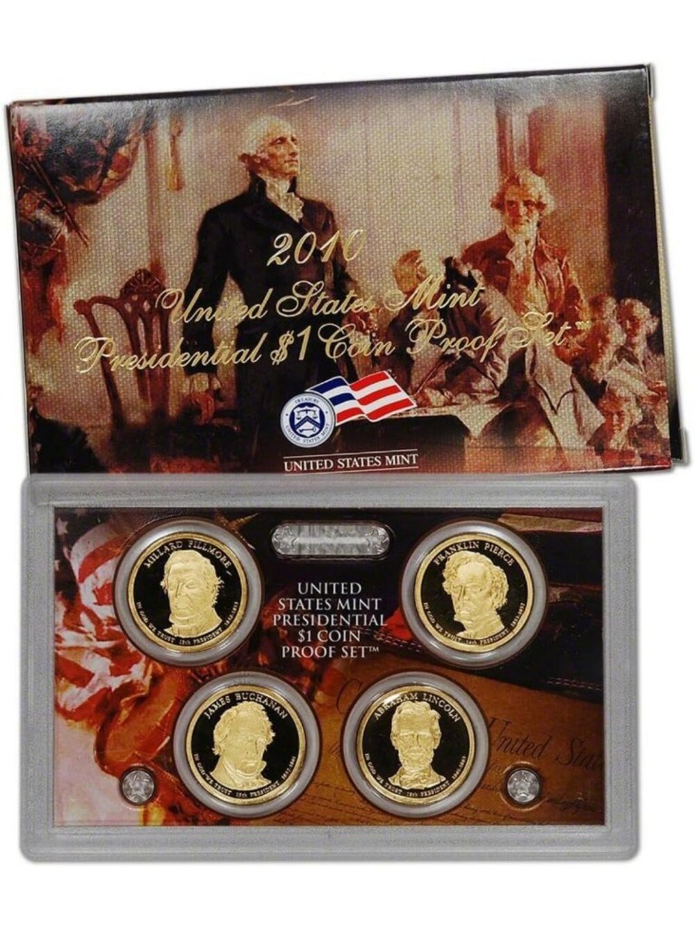 2010 Presidential $1 Coin Proof Set - Uncirculated, Collector's Edition, OGP